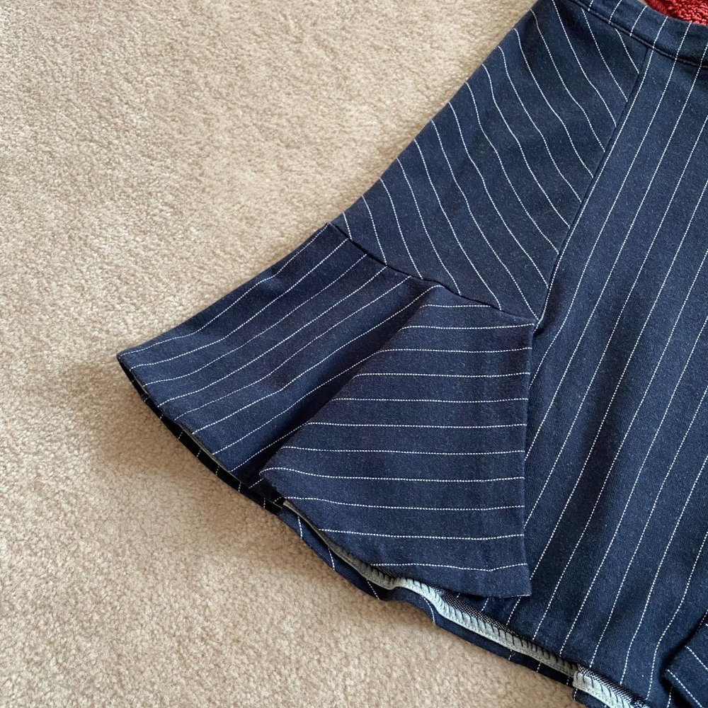 Banana Republic 8 Knit Pinstripe Skirt Unlined - Picture 4 of 12